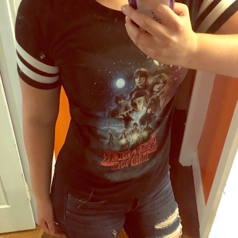 A graphic tee